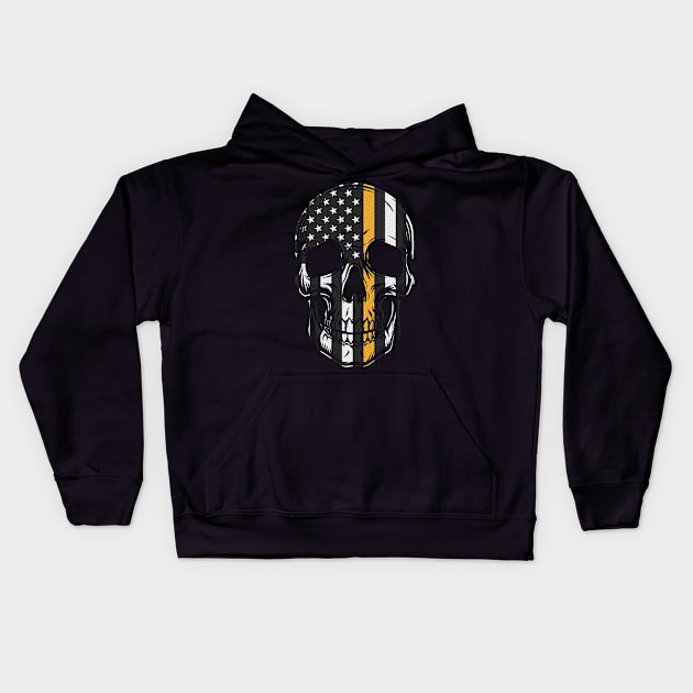 Search and Rescue Thin Orange Flag Kids Hoodie by Zone32